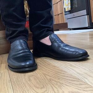 Tecova Monterrey black loafers 9E (wide) (fit like a 9.5)